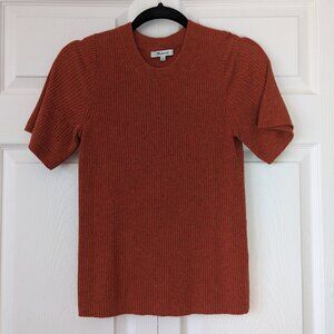 🧡 Madewell Merino Wool Burnt Orange Sweater Tee | S